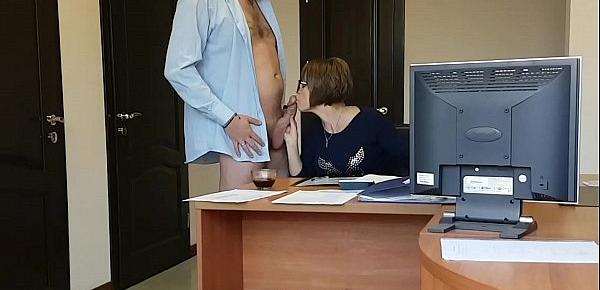 The boss fucks her young milf secretary on the office table